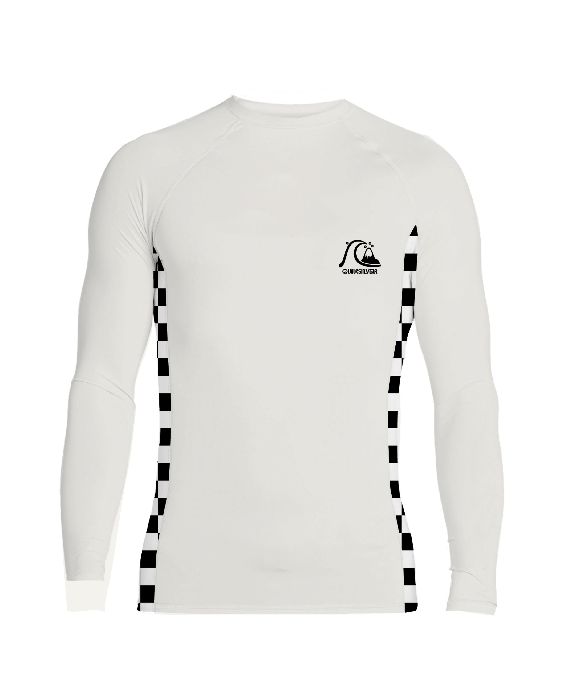 Quiksilver - UV-Badeshirt für Herren - Langärmlig - Arch - Weiß