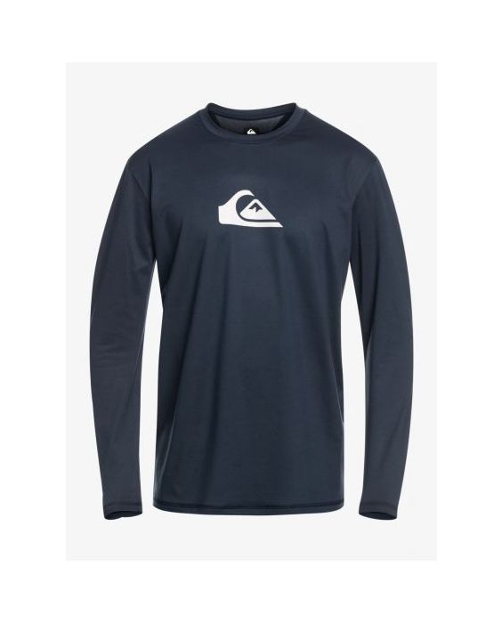 Quiksilver - UV-Surf T-shirt für Herren - Solid Streak Langarm - UPF50 - Navy Blazer - Blau