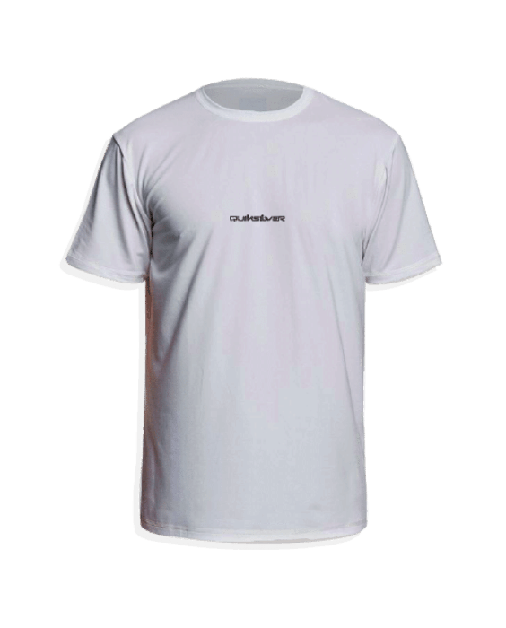 Quiksilver - UV-Badeshirt für Herren - Kurzärmlig - Weiß