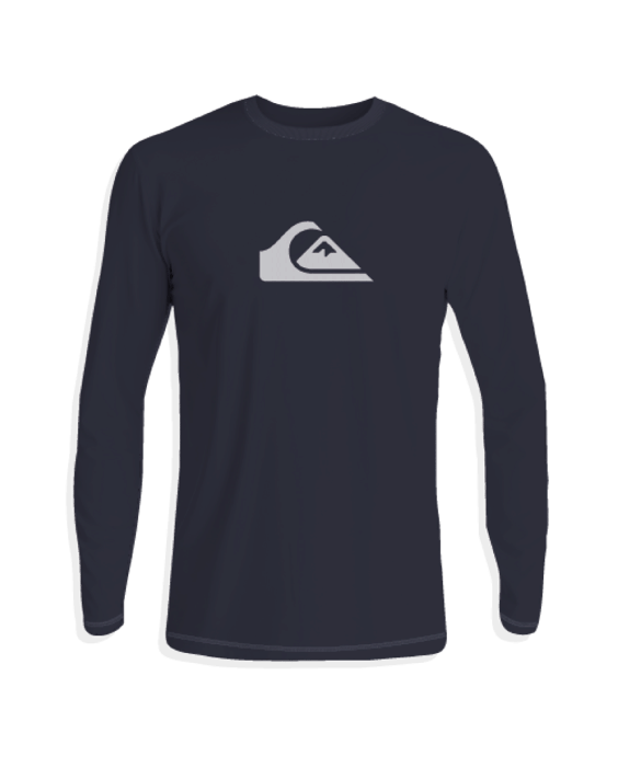 Quiksilver - UV-Badeshirt für Jungen - Langärmlig - Solid - Navyblau