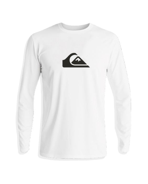 Quiksilver - UV-Badeshirt für Herren - Langärmlig - Solid - Weiß