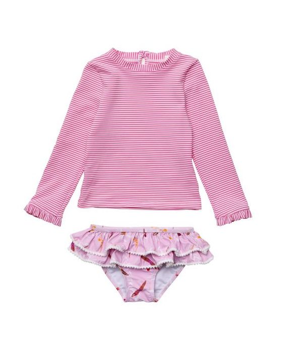 Snapper Rock - UV-Badeset für Babys und Kinder - Langarm - Diving Diva - Rosa
