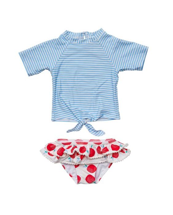 Snapper Rock - UV-Badeset für Babys und Kinder - Kurzarm - Juicy Fruit - Blau/Rot
