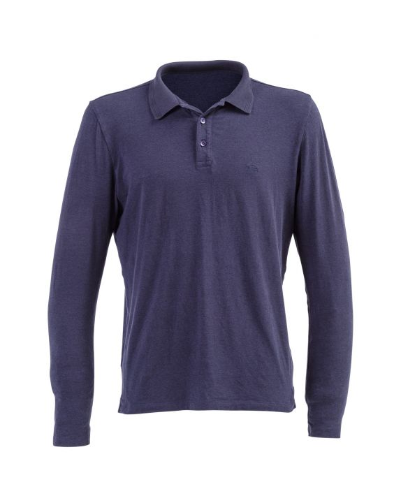 JUJA - UV Polo für Herren - Langarm - Denver - UPF50+ - Dunkelblau