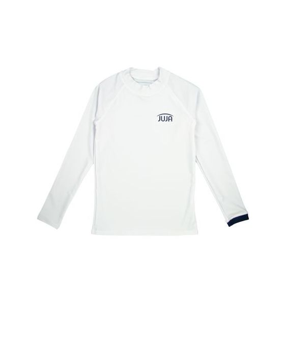 JUJA - UV-Badeshirt mit langen Ärmeln für Kinder - UPF50+ - Solid - Weiß