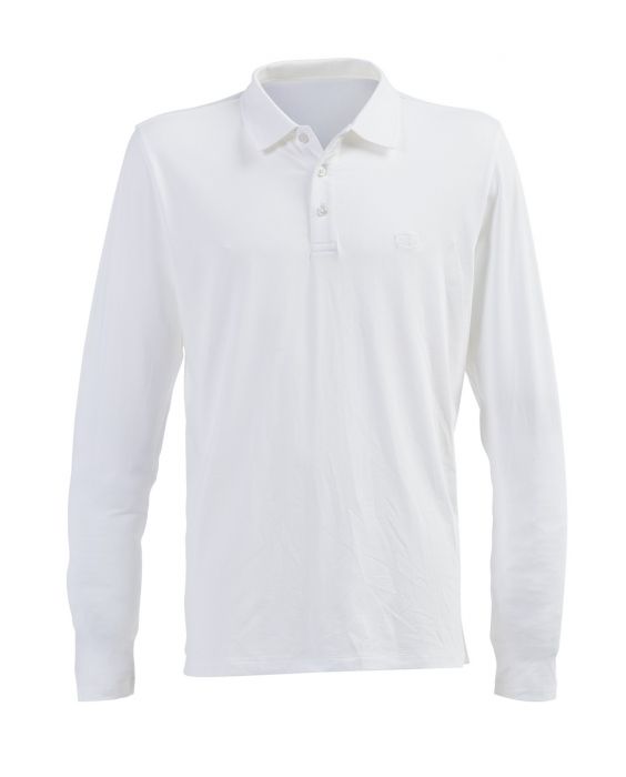 JUJA - UV Polo für Herren - Langarm - Denver - UPF50+ - Weiss