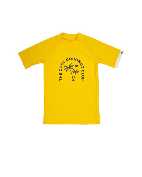 JUJA - UV-Badeshirt mit kurzen Ärmeln für Kinder - UPF50+ - Cool Coconut - Sonnengelb