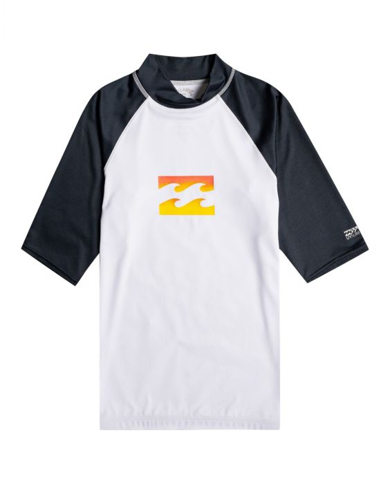 Billabong - UV Rashguard für Herren - Kurzarm - Team wave ss - Sonnenaufgang