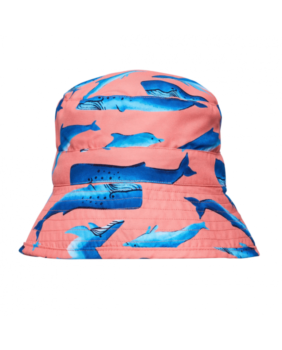 Snapper Rock - UV-Fischerhut für Jungen - UPF50+ - Whale Tail - Pink/Blau