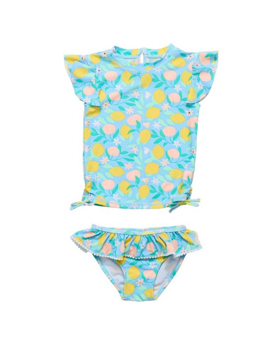 Snapper Rock - UV-Badeset für Babys und Kinder - Kurzarm - UPF50+ - Lemon Drops - Blau/Gelb