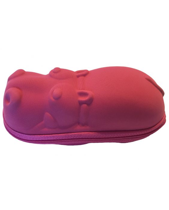 Banz - Sonnenbrillenetui für Kinder - Nilpferd - Pink