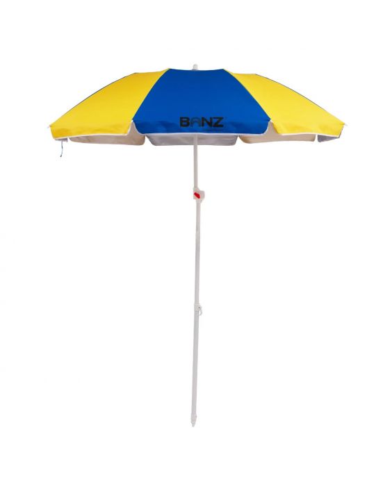 Banz - Foldabrella UV-Strandschirm - 180cm - Gelb/Blau