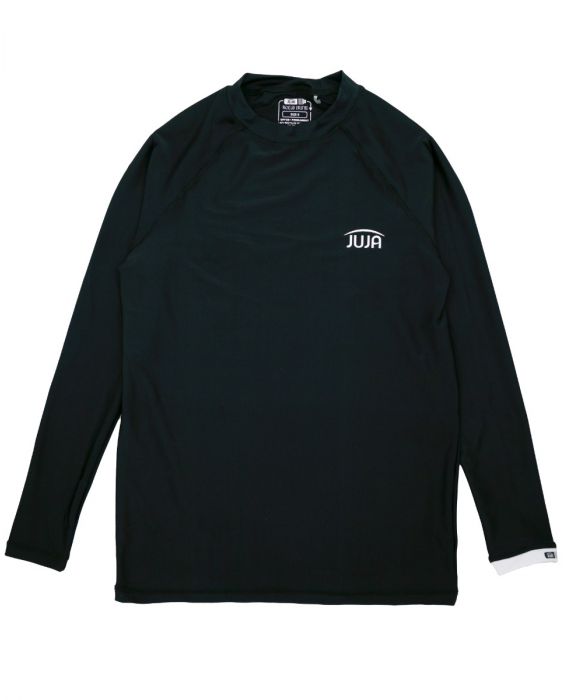 JUJA - UV-Badeshirt mit langen Ärmeln für Männer - UPF50+ - Solid - Schwarz