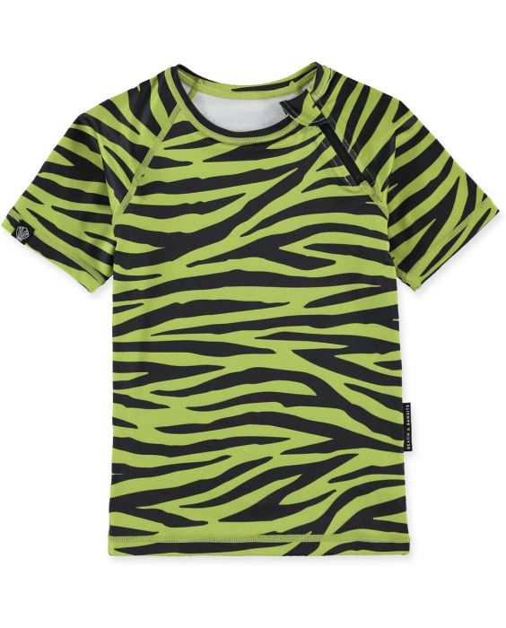 Beach & Bandits - UV-Schwimmshirt für Kinder - UPF50+ - Kurzarm - Go Pesto - Grün