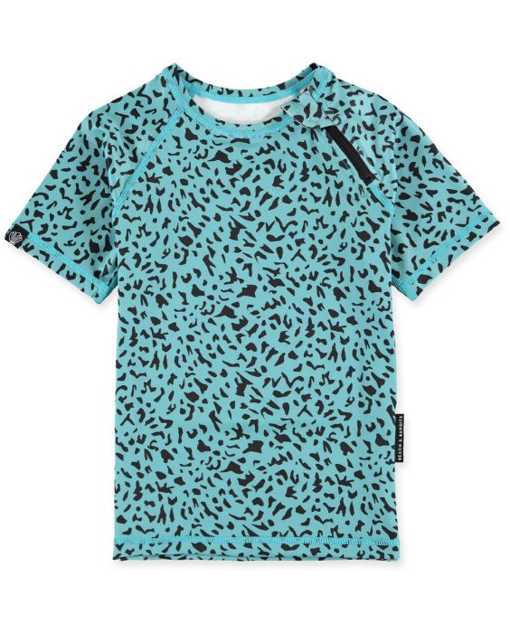 Beach & Bandits - UV-Schwimmshirt für Kinder - UPF50+ - Kurzarm - Blue Lagune - Blau