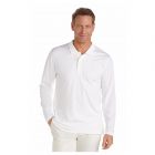 Coolibar - UV-Poloshirt für Herren - Langärmlig - Coppitt - Weiß