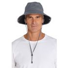 Coolibar - Federleichter UV Bucket Hut für Herren - Chase - Carbon/Schwarz