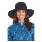 Coolibar - UV-Schlapphut für Damen mit Schleife - Dunkelblau
