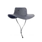 Coolibar - UV-Hut mit weiter Krempe für Herren - verformbar - Leo - Grau/Schwarz