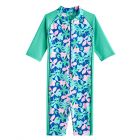 Coolibar - UV Schwimmanzug für Mädchen - Barracuda Hals-zu-Knie - Meeresminze