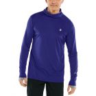 Coolibar - UV Sportshirt mit Kapuze für Herren - Langärmlig - Agility - Dunkelblau