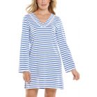 Coolibar - UV-Schutz Strandkleid für Damen - Samoa Cover-Up - Blau/Weiß