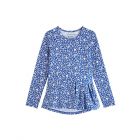 Coolibar - UV Shirt für Mädchen - Langärmlig - Aphelion Tee - True Blue Floral
