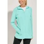 Coolibar - UV Full-Zip Jacke für Damen - Astir - Einfarbig - Gletscher