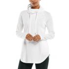 Coolibar - UV Pullover für Damen - LumaLeo - Einfarbig - Weiß 