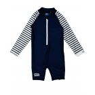 JUJA - UV-Schwimmanzug für Babys - Langärmlig - Stripes - Dunkelblau