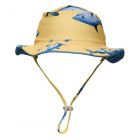 Snapper Rock - UV-Wendebarer Fischerhut für Kinder - Sunrise Shark - Gelb/Blau