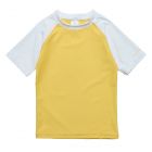 Snapper Rock - UV-Rash-Top für Kinder - Kurzarm - Gelb/Weiß