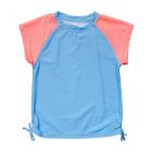 Snapper Rock - UV-Rash-Top für Mädchen - Kurzarm - Cornflower Peach - Blau/Pink