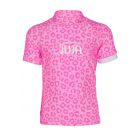 JUJA - UV-Badeshirt für Mädchen - Kurzärmlig - Leopard - Rosa