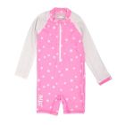 JUJA - UV-Schwimmanzug für Babys - Langärmlig - Stars - Rosa