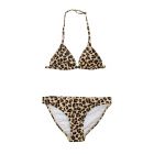 JUJA - UV-Bikini für Mädchen - Leopard - Braun